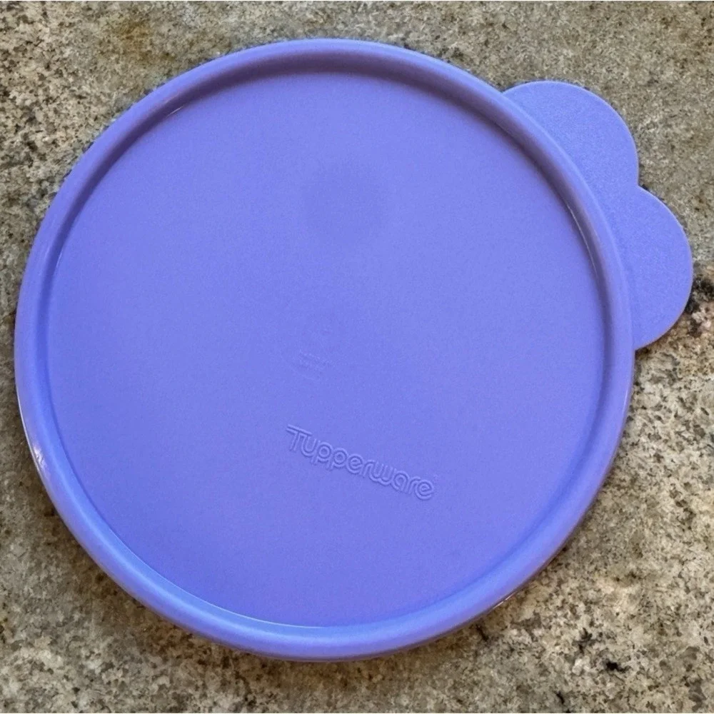 Tupperware Replacement Round Lid Butterfly‎ Tab Cereal Bowl 2541 Purple